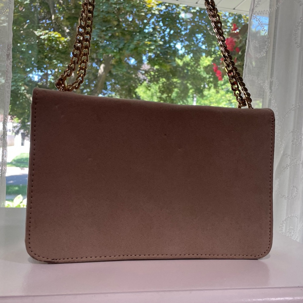 ALDO Embroidered Floral Crossbody Bag with Gold Chain Strap - Picture 3 of 6